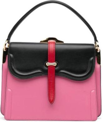 Prada Pre-owned Handbags, female, Pink, Size: ONE SIZE Pre-owned Vintage Leather Handbag