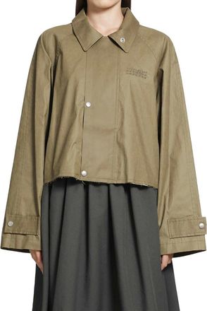 Maison Margiela Dames, Jassen, Groen, Maat: 2XS Katoen