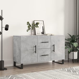 vidaXL Vidaxl - Aparador De Madera De Ingenier&iacute;a Gris Hormig&oacute;n 100x36x60 Cm