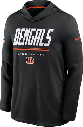 Nike Cincinnati Bengals Sideline Nike Mens Dri-FIT NFL Long-Sleeve Hooded Top in Black | 03B951K9A-TG4