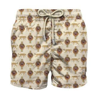 MC2 Saint Barth Beachwear, male, Beige, Size: 2XL Lighting Micro Fantasy Ultralight Swimsuit