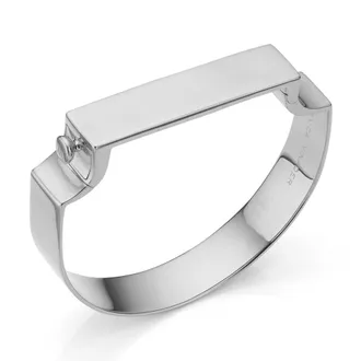 Monica Vinader Sterling Silver Signature Chunky Bangle