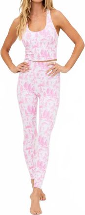 Beach Riot Piper Leggings In Pink Powder Toile