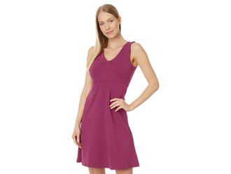 Toad&Co Rosemarie Sleeveless Dress Womens Dress Boysenberry Texture : XL, Tencel/Spandex/Lyocell