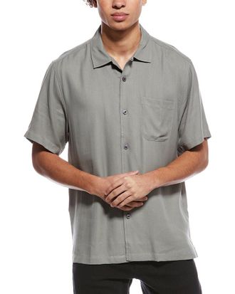 Tommy Bahama Hawaiian Herringbone Silk Shirt