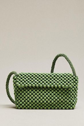 Maeve The Fiona Wood Beaded Shoulder Bag