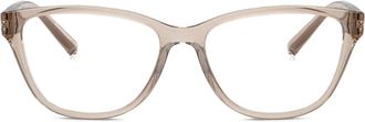 A|X Armani Exchange logo-detail glasses - Brown