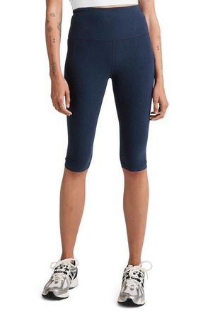 Beyond Yoga High Waist Crop Leggings in Nocturnal Navy at Nordstrom, Size X-Large