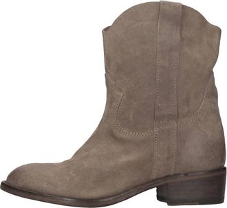 Moma Su&egrave;de Enkellaarsjes - Dames - Cowboylaarzen - Bruin - 36 1/2 EU - Su&egrave;de - Schoenen