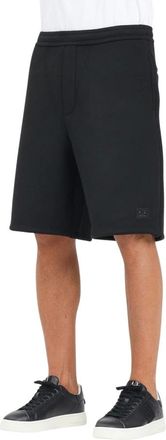 A|X Armani Exchange Korte Broeken, Heren, Zwart, S, Heren zwarte shorts, casual stijl