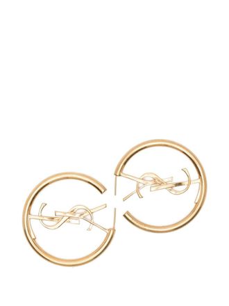 Saint Laurent Golden Cassandre Hoop Earring