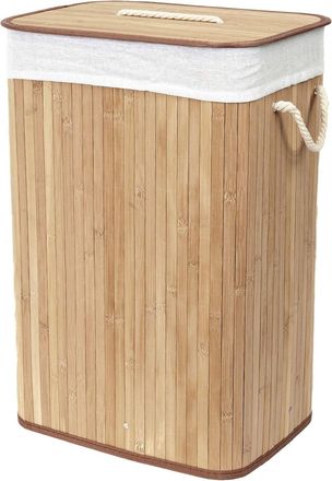OEM Cesta De Bamb&uacute; Con Bolsa De Tela Extra&iacute;ble Para La Ropa Sucia, Cesta De Almacenamiento Decorativa, Ambiente De Bienestar, Cesta Ideal Para Decorar Y O