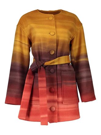 Ulla Johnson buttoned coat - women - Polyamide/Wool - P - Yellow