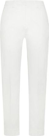 Peuterey Stretch Katoenen Chino Broek - Dames - Chinos - Wit - 2XS - Katoen - Broeken