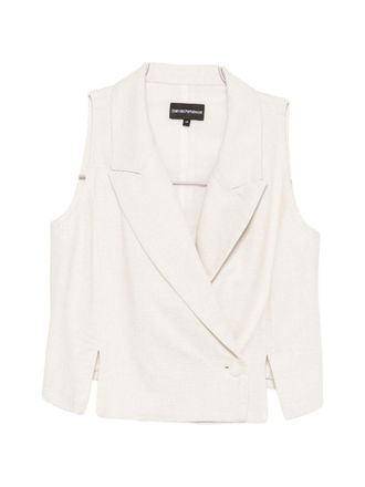 Emporio Armani Blazerjacke aus Baumwollmischung