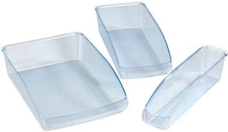 WENKO Aufbewahrungssystem »Kühlschrank-Organizer« Set, 3 Stk. tlg. zum Sortieren von Lebensmittelvorräten, Obst und Gemüse, 3 Grössen