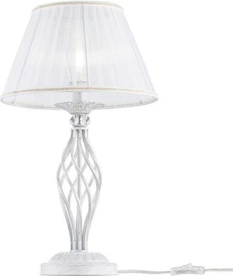 Maytoni Maytoni - Lampada Da Scrivania Ufficio Shabby Chic Grace Metallo Bianco Diffusore Bianco