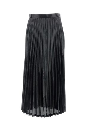 Junya Watanabe Midi-Length Pleated Skirt With Structured Silhouette