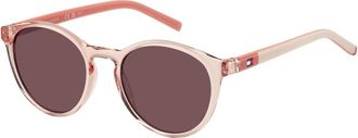 Tommy Hilfiger Zonnebril - unisex - Zonnebrillen - Roze - 47 MM - Accessoires