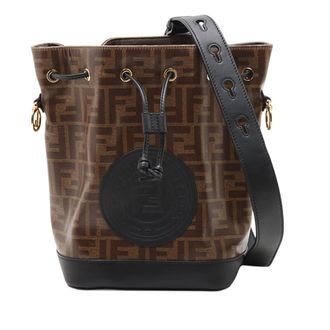 Fendi Pre-owned Fendi FF 1974 Glazed Fabric Stamp Patch Mon Tresor Bucket Bag Ladies E3JTRMUZ9U0O17XJ