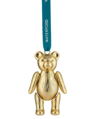 Waterford Christmas Teddy Golden Ornament