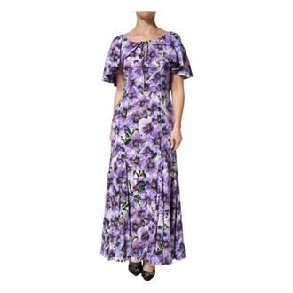 Dolce & Gabbana Maxi Dress - female - Dolce & Gabbana - Gowns - Purple - XL - Dresses