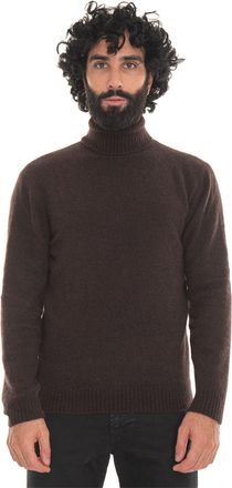 Hindustrie Pullover collo alto Marrone Hindustrie Uomo