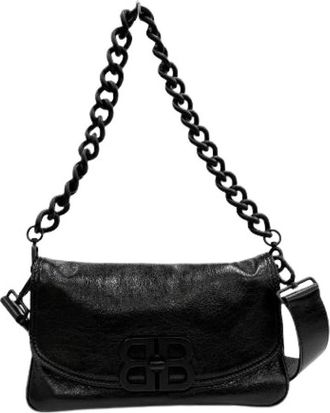 Balenciaga Pre-owned BB Soft Leather Shoulder Bag - Dames - Vintage Schoudertas - Zwart - ONE Size - Vintage