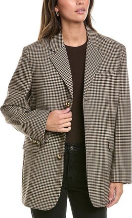 Frame Denim Frame Denim The Houndstooth Wool-Blend Blazer