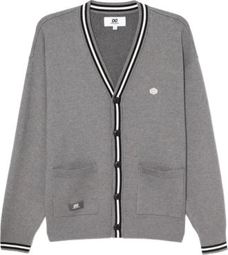 Chocoolate logo-embroidered cardigan - men - Viscose/Polyester - M - Grey