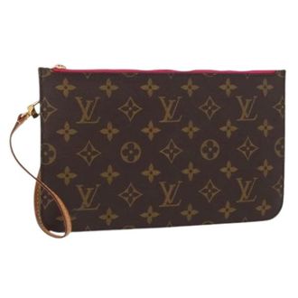 Louis Vuitton Pre-owned Clutches, female, Brown, Size: ONE SIZE Pre-owned Monogram Canvas Accessory Pouch