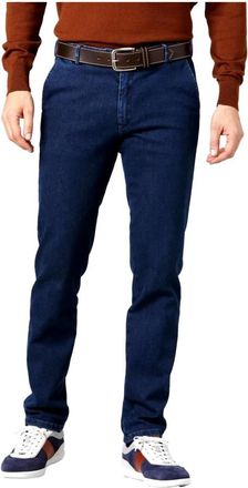 Meyer Oslo 2-4546 Donkerblauwe Heren Jeans - Heren - Slim Fit Jeans - Blauw - W27 - Denim - Jeans