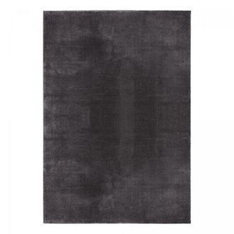 Un amour de tapis Alfombra de pelo largo y peludo para comedor 240x340 antracita
