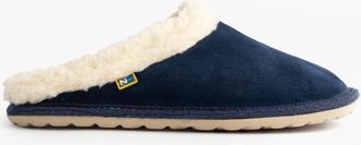 Nordikas 2087 Afelpado Womens Mule Slippers Navy Suede - Size UK 4