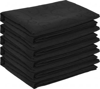vidaXL Tela Para Mesa 5 Uds. Rectangular Gris Oscuro 110 X 140 Cm Vidaxl
