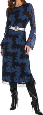 Allison New York Jessie Midi Skirt In Blue/black