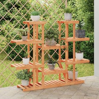 vidaXL Soporte Para Flores De Madera Maciza Abeto 110x25x110,5 Cm Vidaxl