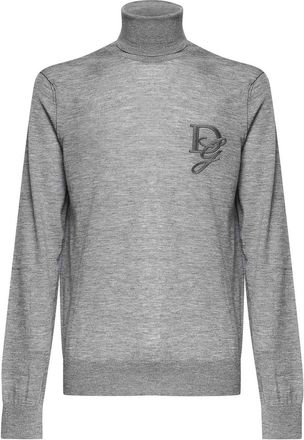 Dolce & Gabbana High-Neck Virgin Wool Sweater