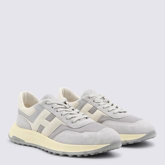 Hogan Suede & Mesh Lace-up Sneaker - Gray