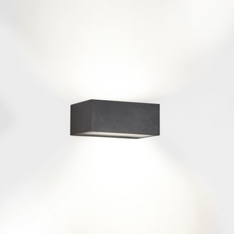 Leds - C4 Leds C4 Nemesis Led 90x220mm Exterior Led Up Down Light Urban Grey, Opal Ip65 17.5w 2700k