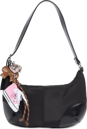 Madden Girl Recycled Polyester Shoulder Bag in Black at Nordstrom Rack