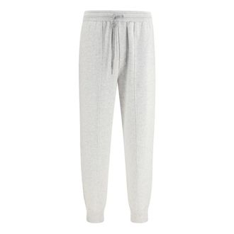 Brunello Cucinelli Double Knit Broeken - Heren - Broeken - Grijs - Maat: M Nylon