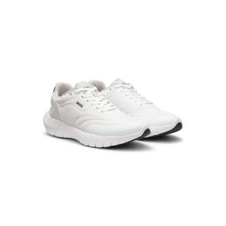 BOSS Running sneakers with leather trims