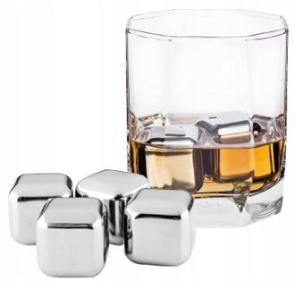 OEM 6 Cubitos De Hielo De Acero Inoxidable Para Enfriar Bebidas