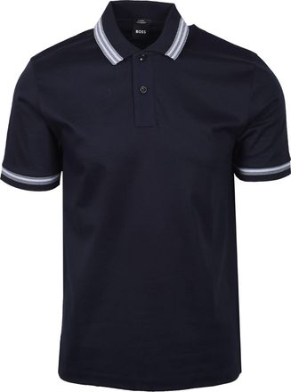 HUGO BOSS Mens H PHILLIPSON POLO DARK BLUE - Navy Cotton - Size X-Large