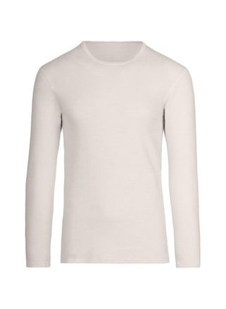 Trigema Longsleeve TRIGEMA TRIGEMA Langarm Funktionsshirt, Herren, Gr. XXL, weiss (wei&szlig;), Aussenseite: 100% Baumwolle, Innenseite: 66% Baumwolle, 22% Polyeste