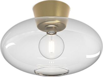 Belid Bulloxl Globe Plaf&oacute;n Lat&oacute;n, Cristal Transparente 1x E27