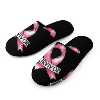 Generic Breast Cancer Survivor Mens House Slippers Slip Indoor Slipper On Shoes Warm Outdoor