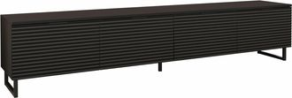 Mirjan24 Mobilier1 - Mueble Tv Sarasota 180, Negro + Grafito, N&uacute;mero De Puertas: 0, N&uacute;mero De Cajones: 0, 200x40x33cm
