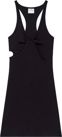 Courrèges Abito corto Twist anni 90 - Nero